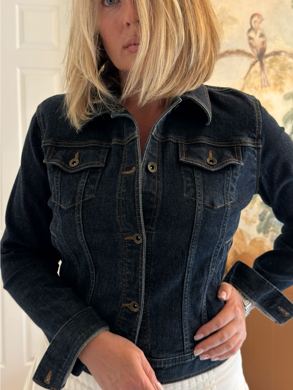 Lauren Ralph Lauren Dark Indigo Denim Jacket - Picture 4 of 8